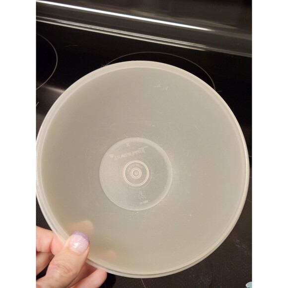 Tupperware Wonderlier Bowl Sheer With Teal Lid Seal 235-21 - Picture 5 of 8